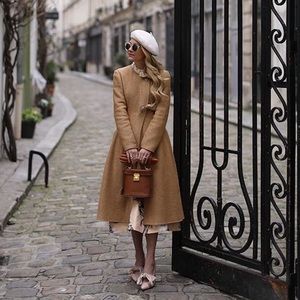 Brock Collection “Charlotte” Wrap Coat with Bows